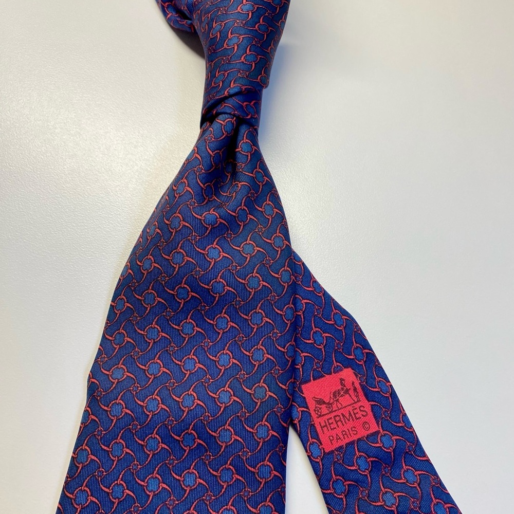HERMES NECKTIE - 100% SILK